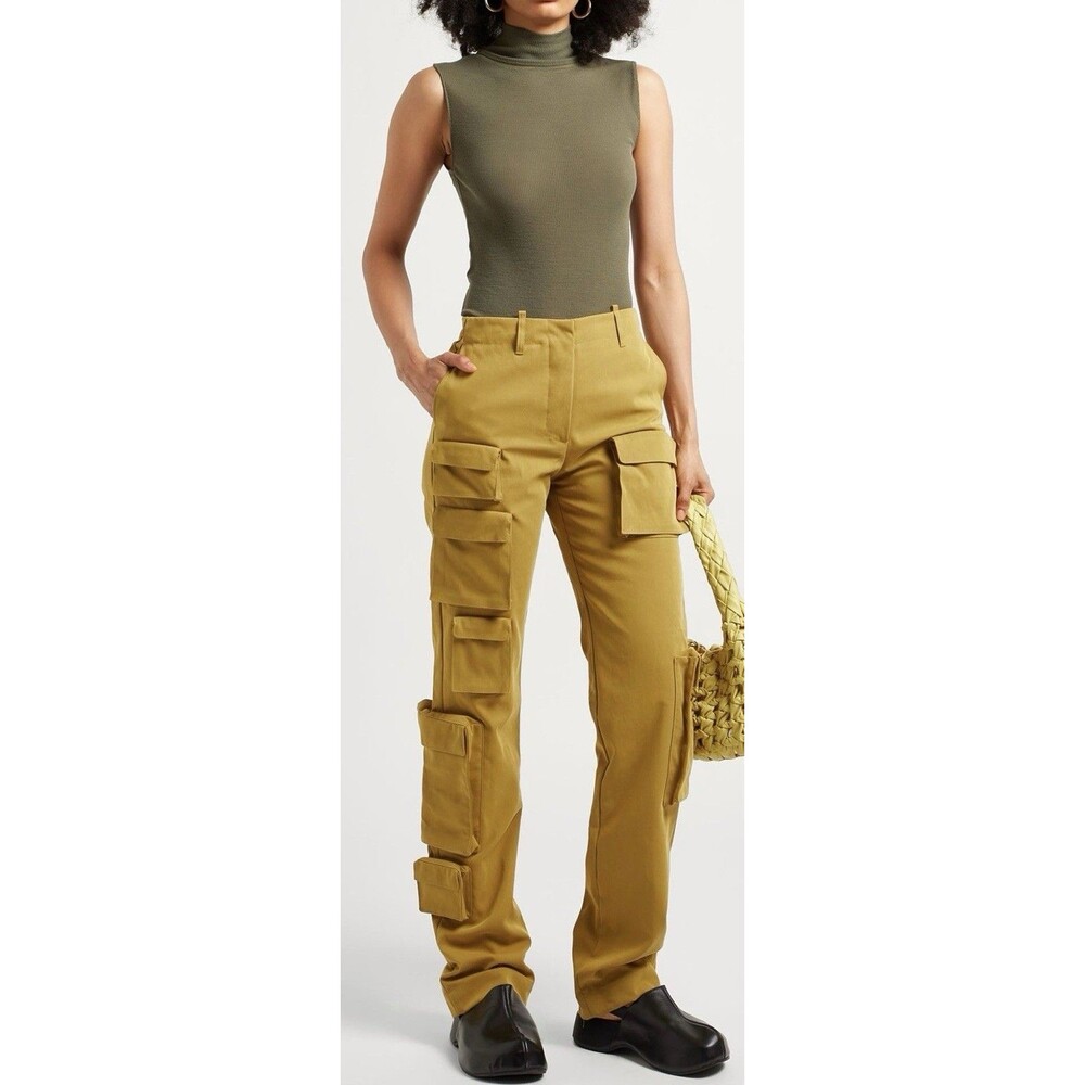Off-White Cargo Co Forest Green Multi-pocket Jeans Pants NWT 38